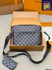 【今日特価】LV トリオ ブラックサムライ 3 ピース メッセンジャーバッグ（LV Trio Black Samurai 3 - piece Messenger Bag）-WTO輸入1