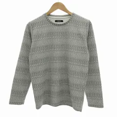 モルガンオム MORGAN HOMME ニット セーター 長袖 メランジ M グレー /JSのサムネイル