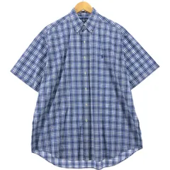 古着 ラルフローレン Ralph Lauren BLAKE 半袖 ボタンダウン チェックシャツ メンズL相当/eaa535675