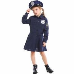 ハロウィン ポリス 仮装 子供 婦人警官 お巡りさん 警察 コスプレ セット 警察服 制服 キッズ コスチューム 女の子 演劇 イベント パーティー 演出服