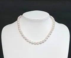 限定価格にて特売　パールの魅力が詰まった一品！冠婚葬祭・入卒業式等に！アコヤ真珠ネックレス8mm~8.5mm更にイヤリング又はピアス付のサムネイル