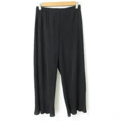 プリーツプリーズ イッセイミヤケ プリーツパンツ サイズ3 ブラック L PLEATS PLEASE ! プリーツパンツ 黒 サイズ3 PLEATS PLEASE