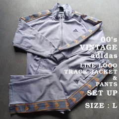 【VINTAGE 】00's  adidas LINE LOGO TRACK SET UP