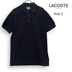 【美品 着用一度のみ】SHIPS別注　ラコステ　ポロシャツ　ブラック　半袖 SHIPS別注】LACOSTE: 50th ANNIV ドロップテイル ポロシャツ