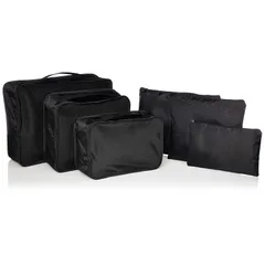 [シフレ] トラベルポーチ 6点セット パッキングオーガナイザー・アレンジケース TRC7072 30cm TRC7072 BK ブラック 1