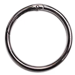 【1個】丸カラビナ外径60mm サークルカラビナ/丸カン 特大サイズ 5色展開 アクセサリー部品 キーリング/キーホルダー srk17s【makuzo shop】