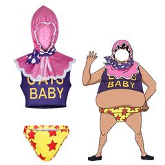 【在庫処分】セニョール・ピンク コスプレ ワンピース 衣装 onepiece 王下七武海 】 ドンキホーテファミリー 幹部 コスチューム コス 仮装 Cosplay 文化祭 【スイカ 学園祭 ハロウィン クリスマス [mvivm] 誕生日 忘年会 (M)