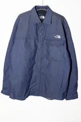 ザノースフェイス THE NORTH FACE NYLON DENIM NUPTSE L/S SHIRT L NR72130 ナイロン デニム ヌプシ シャツ スナップボタン 長袖 【ブランド古着ベクトル】【中古】250128