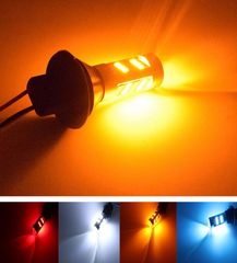 LED ウインカーポジションキット 42連 12V アンバー ホワイト ブルー ツインカラー 2色発光 平行ピン DRL ウインカー ポジションランプ LEDバルブ ハイフラ防止 負荷抵抗 2個セット
