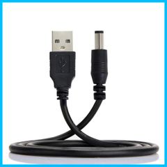 【特価商品】オス A タイプから 2.0 5.5 x 2.5mm USB DC 5V 電源プラグ cablecc バレルコネクタ 充電ケーブル 80cm
