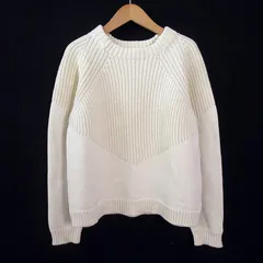ユナイテッドアローズ UNITED ARROWS セーター ニット 切替 ローゲージ アイボリー