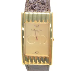 Dior 腕時計 ゴールド CDロゴ文字盤 稼働品 ビンテージ 1-822