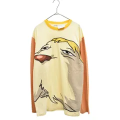 LOEWE (ロエベ) SAMPLE×スタジオジブリ Howl's Moving Castle Heen T-shirt In Cotton Beige ハウルの動く城 ロングスリーブ 長袖Tシャツ SB44Y22X13のサムネイル