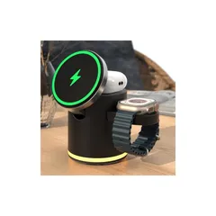 GLILAVOX【最新型】3in1ワイヤレス充電器 マグネット式 折畳み Compatible with iPhone17 Air/17 Pro/17 Pro Max/17/16/15/14/13/12/Pro/Pro Max/Plus/apple wat 0