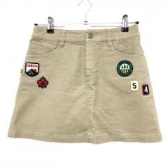 ジャックバニー スカート ベージュ 複数ワッペン 内側インナーパンツ レディース 0(S) ゴルフウェア Jack Bunny
