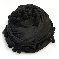 マッタ　matta ボンボン　ストール　ブラック ODORANTES nano・universe（オドラント ナノ・ユニバース）の「MATTA