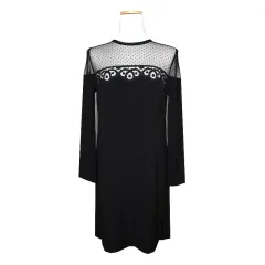 SANDRO(サンドロ) 黒 シースルー ワンピース 55 66