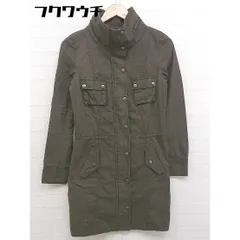 ◇ INDIVI インディヴィ 長袖 ジップアップ ジャケット サイズ38 カーキ レディース  【1108240008578】