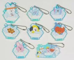 [중고] 잡화 총 8 종 세트 아크릴 매력 [이치 반 쿠지 BT21 Happy Bath Time] L상