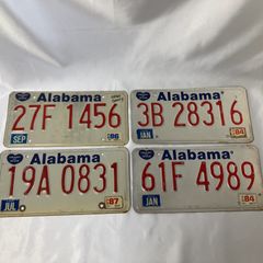 USA ライセンスプレート4枚セット　C