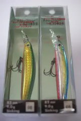 スミス　チェリーブラッド　ＭＤ８２Ｓ　82ｍｍ　9ｇ　　MD82S　シンキング　　2個セット　　グリーンゴールド　　ブルーピンク