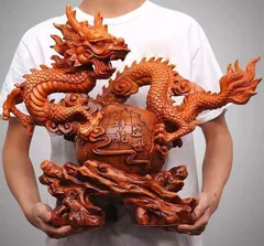 家のリビングの装飾、大きいサイズの鳳凰祥龍の置物