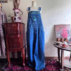 'LIBERTY' overalls / US used レトロブルーのゆるサイズオーバーオール