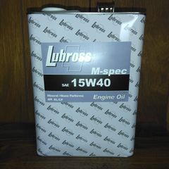 Lubross（ルブロス） M-spec 4L缶 15W40 旧車等ピストンクリアランスの広いエンジンに