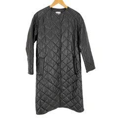 ザラ ZARA エコレザー キルティング ロングコート レディース import：XS 