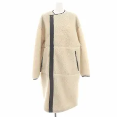 ハイク HYKE FAUX SHEARLING COAT ボアコート アウター ロング ノーカラー 1 ベージュ /MF ■OSのサムネイル