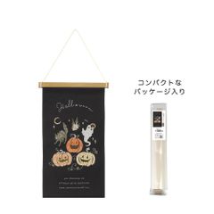 【2025年新商品】刺繍タペストリー　S　ハロウィンナイトパーティー　ハロウィン　かぼちゃ　ねこ　おばけ　壁掛け　壁飾り　おしゃれ　秋　イベント　コンパクト　簡単　手軽　フォト　かわいい　ギフト　プレゼント