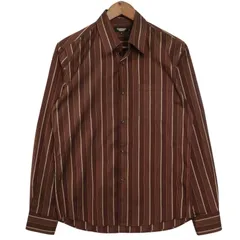 TORNADOMART トルネードマート 通年★ 長袖 マルチストライプ シャツ Sz.M メンズ 日本製