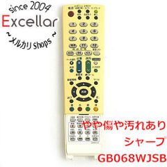 [bn:13] SHARP製　液晶テレビ用リモコン GB068WJSB　ボタンカバーなし