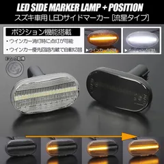 コンパクト発送 スズキ 02 ポジション機能付き シーケンシャル LED サイドマーカー 流星タイプ 純正交換 Eマーク フェンダー ウインカー ウィンカー レンズ 左右 新品のサムネイル