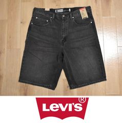 新品 リーバイス シルバータブ LOOSE FIT SHORT W36 L12 A3667-0002 ブラック デニム ショーツ