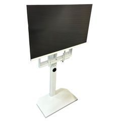 【中古品】sinotec チューナーレス テレビ 32型 32S2 WH ニトリ 2024年製スタンドセット 電源ケーブル、リモコン付属　TV