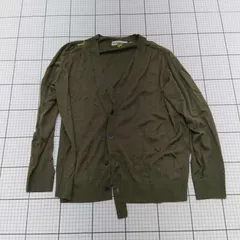 ◇ ⊂ UNIQLO ユニクロ シンプル 長袖 カーディガン サイズL グリーン系 レディース E  【1509100033387】