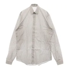 Dior HOMME (ディオールオム) Stripe L/S Shirt ストライプ 長袖シャツ ホワイト/グレー 9H3150461275のサムネイル