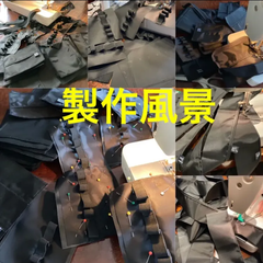 ＜ハンドメイド 製作風景＞定番人気【2way】【3way】ポケットティッシュポーチ ティッシュケース付きポーチ 化粧品 メイクポーチ 小物入れ 薄型 軽量 コンパクト 撥水 ナイロン ブラック 黒 《選べる2タイプ》