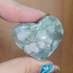天然石 グリーン桜瑪瑙 ハート 4個セット グリーン桜瑪瑙 ハート 天然石 - メルカリ