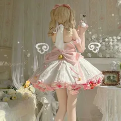 ロリータ ジャンパースカート ハロウィン 仮装 クリスマス 6点セット コスプレ衣装  貴族風 白 ジャガード レース チュール 姫 ドレス ゆめかわいい 萌え 森ガール ボリューム lolita cosplay パーティー ハロウィン 仮装 クリスマス