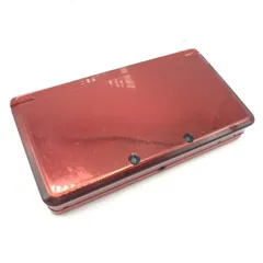 【中古】本体）【動作確認済ジャンク】任天堂/ニンテンドー 3DS フレアレッド/CTR-001/Rボタン反応難あり[6]