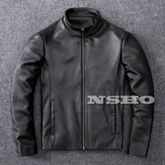 カウハイド ミニマムスタイル シングルライダース ギフト メンズ 革ジャン レザージャケット 牛革