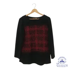 【訳アリ】EVEX by KRIZIA エヴェックスバイクリツィア トップス ニット セーター おしゃれ きれいめ シンプル 長袖 レディース ブラック 44 アンゴラ 901-14698 送料無料 古着