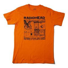 レディオヘッド 正規品 新品 バンドTシャツ Gawps オレンジ UKロック