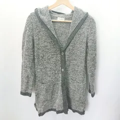 ◇ CECI OU CELA 長袖 ニットカーディガン サイズ38 ダークグレー グレー レディース E  【1406050063887】