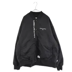 WTAPS (ダブルタップス) 22AW TEAM JACKET NYLON TWILL スタジャン ボンバージャケット ブラック 222TQDT-JKM01のサムネイル