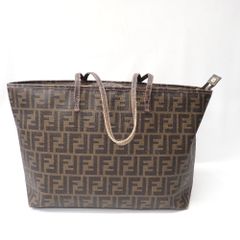 Ft1280321 フェンディ トートバッグ ズッカ カーキ/ブラック/パープル レディース FENDI 中古