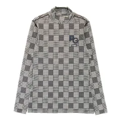 サイズ：0 PEARLY GATES パーリーゲイツ  ハイネック 長袖インナーTシャツ 総柄 ブラック系 [240101455457] ゴルフウェア レディース ストスト