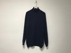 本物ヒューゴボスHUGOBOSSウールタートルネックニット長袖セーターメンズサーフミリタリーアメカジビジネススーツドレスストリートスケーターゴルフ紺ネイビートルコ製XL